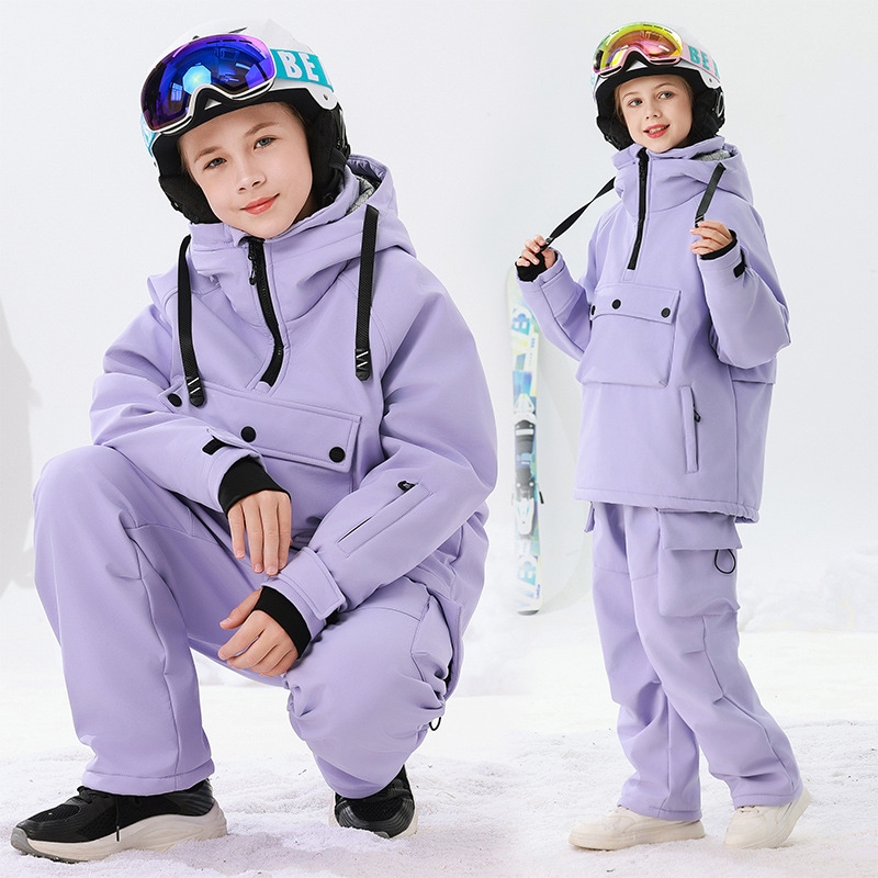 子供用スキーウェア男児女児東北雪郷観光スキー専門セット装備