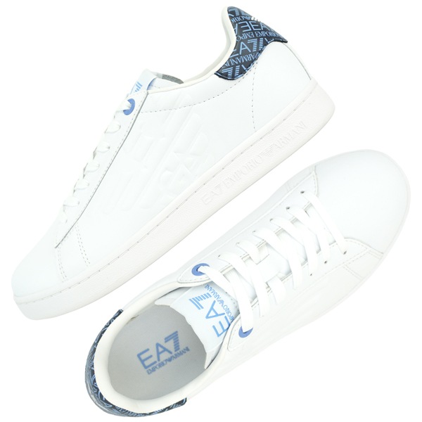 EA7 EMPORIO ARMANI イーエーセブン エンポリオ・アルマーニ CLASSIC CC SNEAKERS/ビッグイーグル エンボス加工 レザースニーカー/7X000331 AF10848