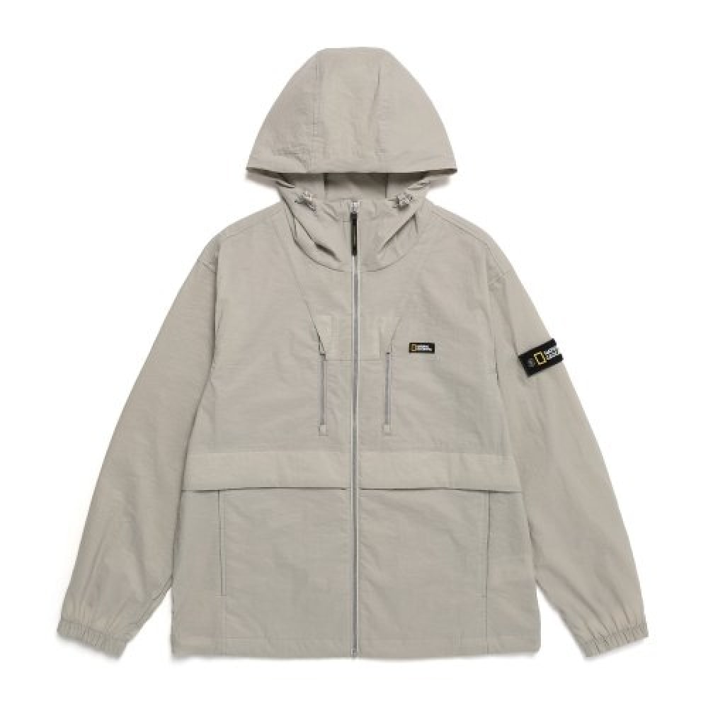 ナショナルジオグラフィック (ナショナルジオグラフィック) N241UFT941 ディマーウーブントレーニングアウトポケットウィンドブレーカーオークベージュ