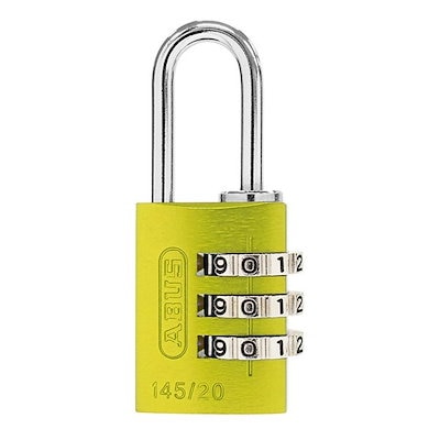 他サイト： ナンバー可変式南京錠 145/20 イエロー ABUS14520YEの商品画像