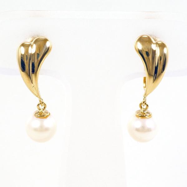 K18 18金 YG イエローゴールド イヤリング パール(真珠) ジュエリー 中古