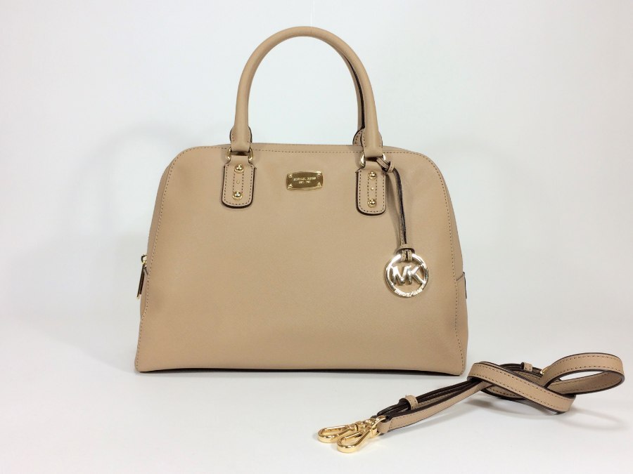 ハンドバッグ 2way ショルダーバッグ レザー ベージュ 【中古品】