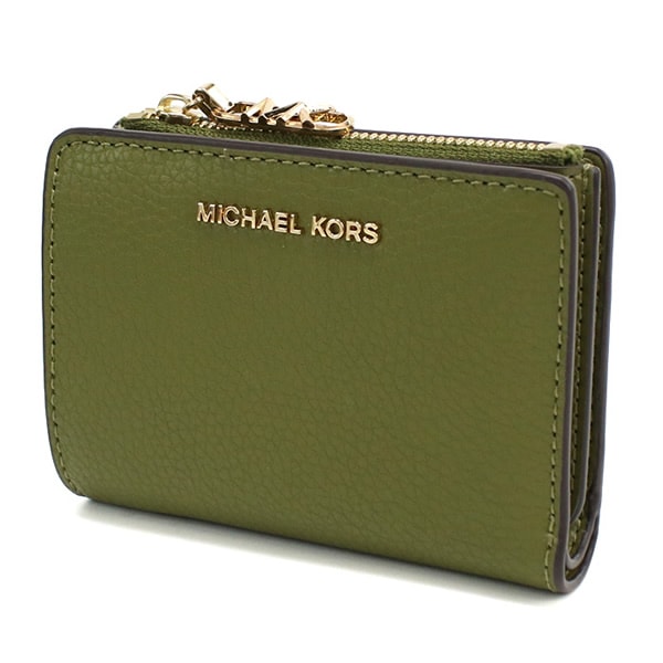 二つ折り財布 折り畳み EMPIRE 小銭入付き 32S4G8ED7L LEATHER 334 SMOKEY OLIVE グリーン系