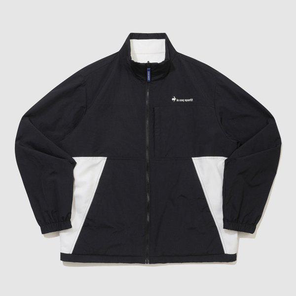 ユニ デュース リバーシブル ルーズフィット ジャケット 男女共用 両面ジャケット (QQ323LJK99_BLK)