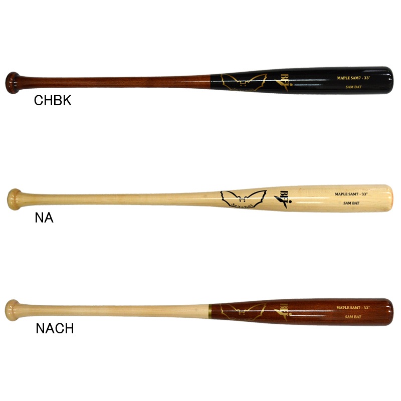 サムバット SAM BAT 硬式 木製バット 軽量モデル メイプル製 BFJマーク入り 野球 硬式 木製 メジャーリーグ MLB 24AW(SAM7)