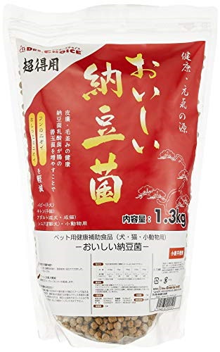 他サイト： オフィスピースワン ドクターズチョイス おいしい納豆菌 粒タイプ 1.3kg 納豆菌 栄養補助 犬 猫 乳酸菌の商品画像