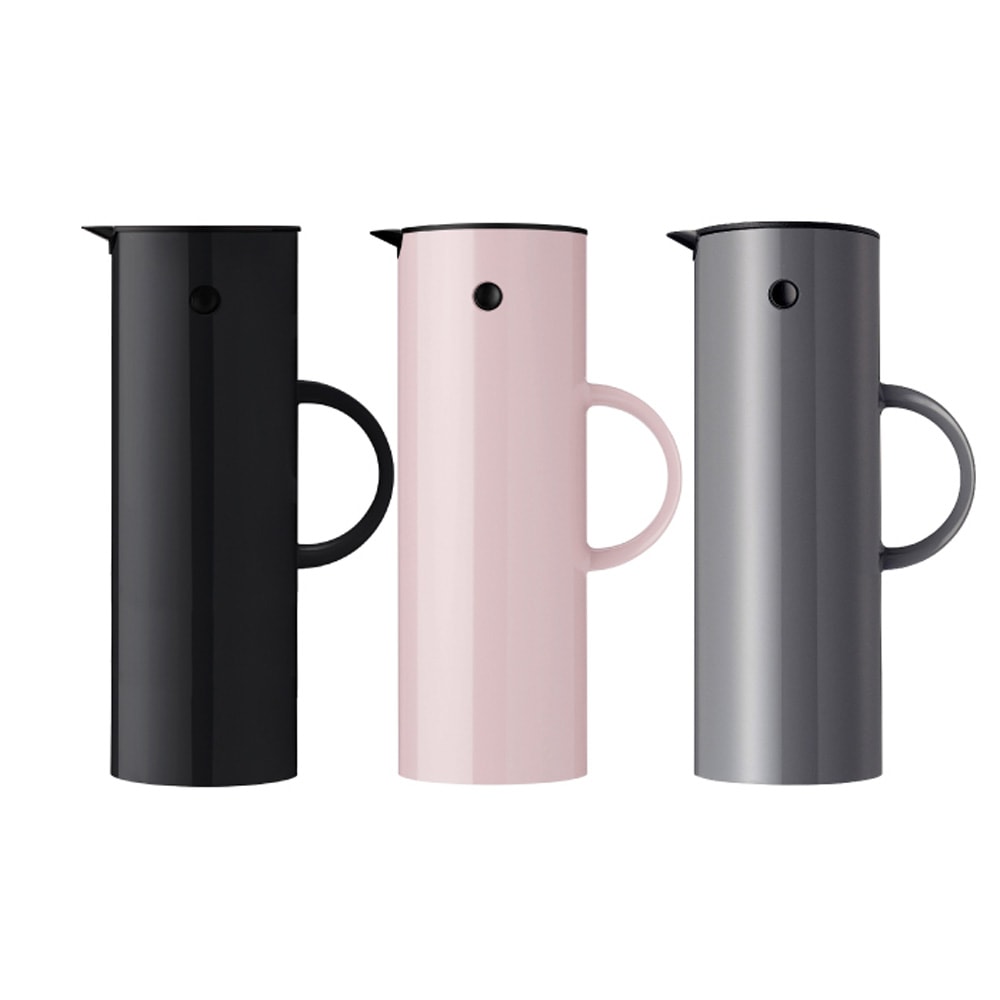 魔法瓶 ポット おしゃれ EM77 バキュームジャグ 1L 850ml 保冷 保温 ガラス 二重構造 キッチン用品 卓上 水差し ボトル 珈琲 コーヒー 紅茶 お茶 お湯 白湯 オフィ