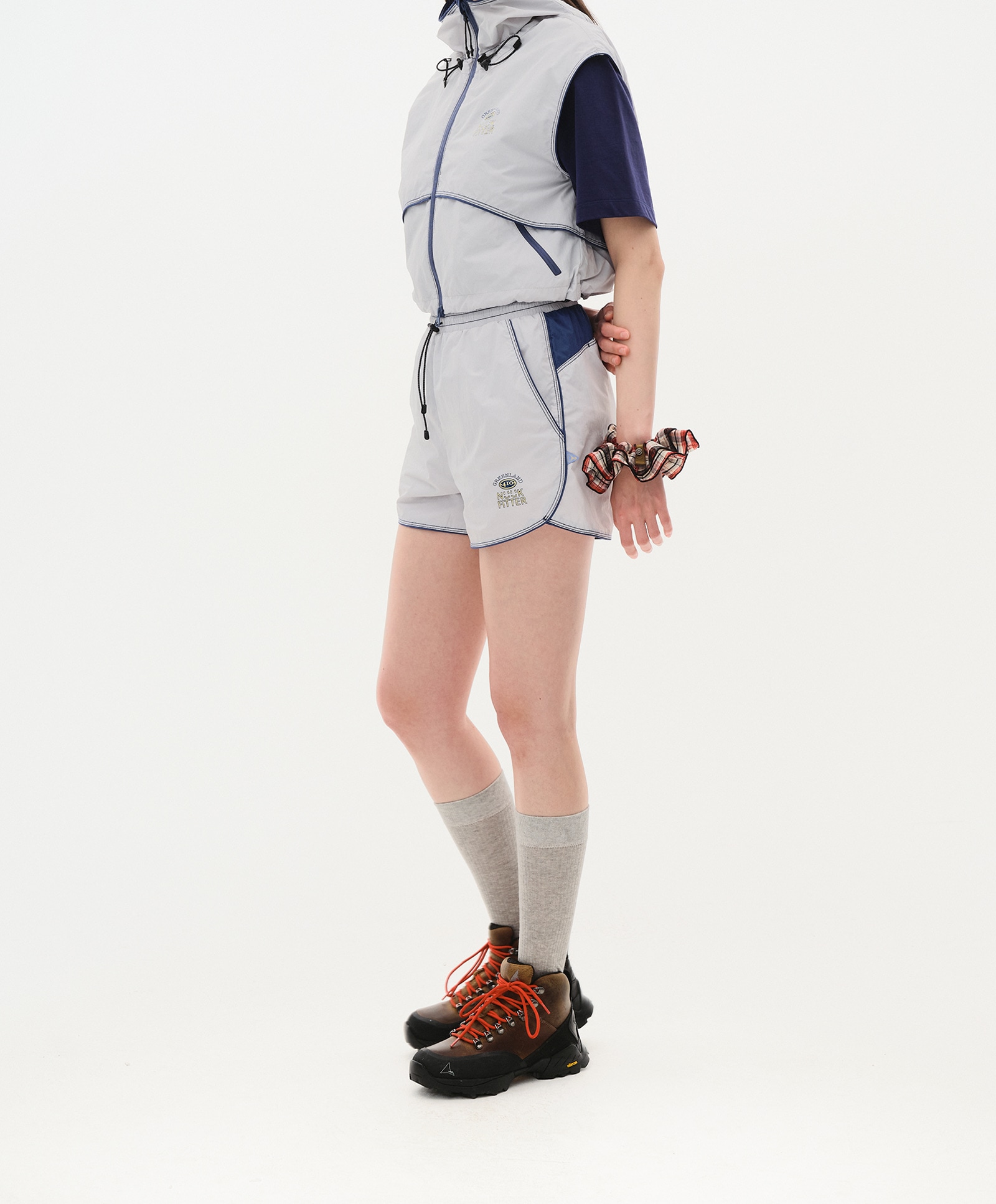 ICE-UP STRING SHORTS_WOMEN [GRAY]