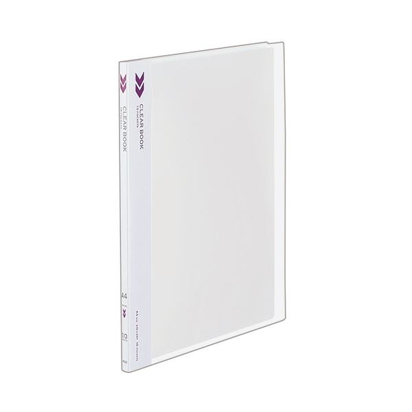 (まとめ) コクヨ クリヤーブック(クリアブック)(K2)固定式 A4タテ 10ポケット 背幅11mm 中紙なし 透明 K2ラ-K10T 1冊 (×50セット)