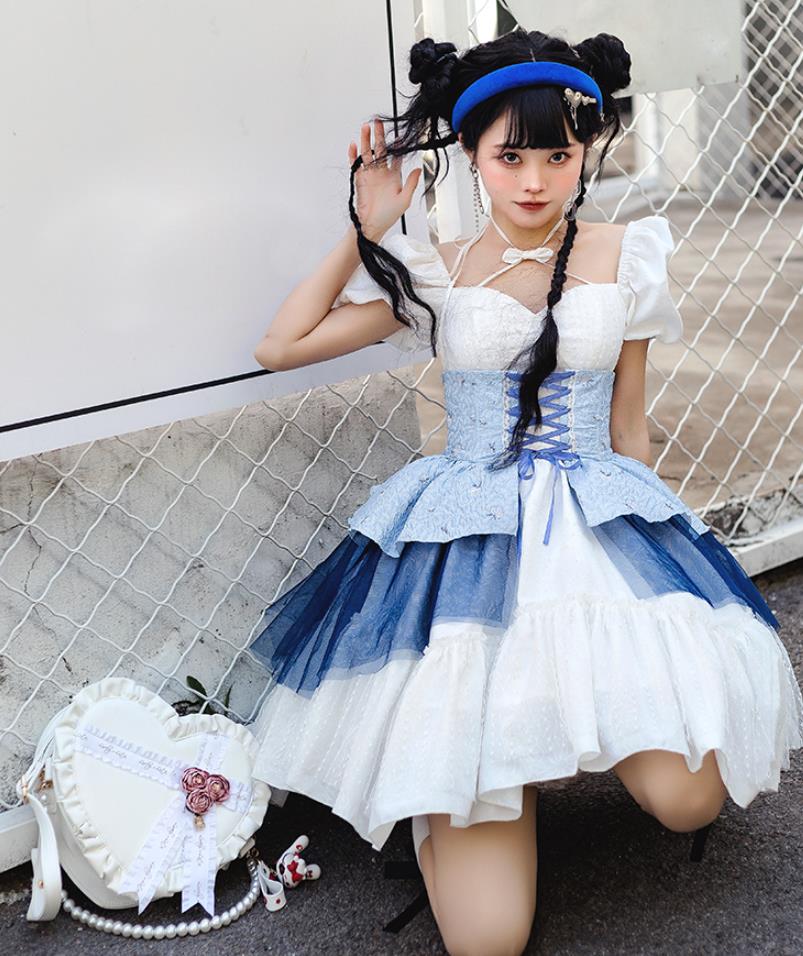 220【新作登場 最安値】 ロリータ ワンピース　 ゴスロリ コスプレ メイド服 コスチューム 文化祭 学園祭 衣装 仮装 ハロウィン おすすめ 可愛い 長袖 ドレス　日常　写真　舞台　花嫁