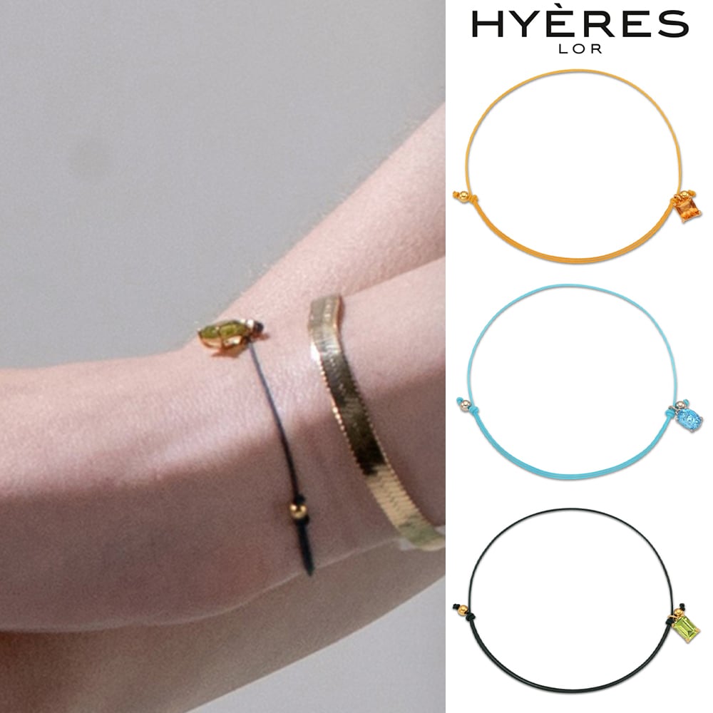 37％割引 人気商品の [HYERES LOR] Etincelle color Silver thread bracelet ブレスレット  レディースファッション - reportnews.la