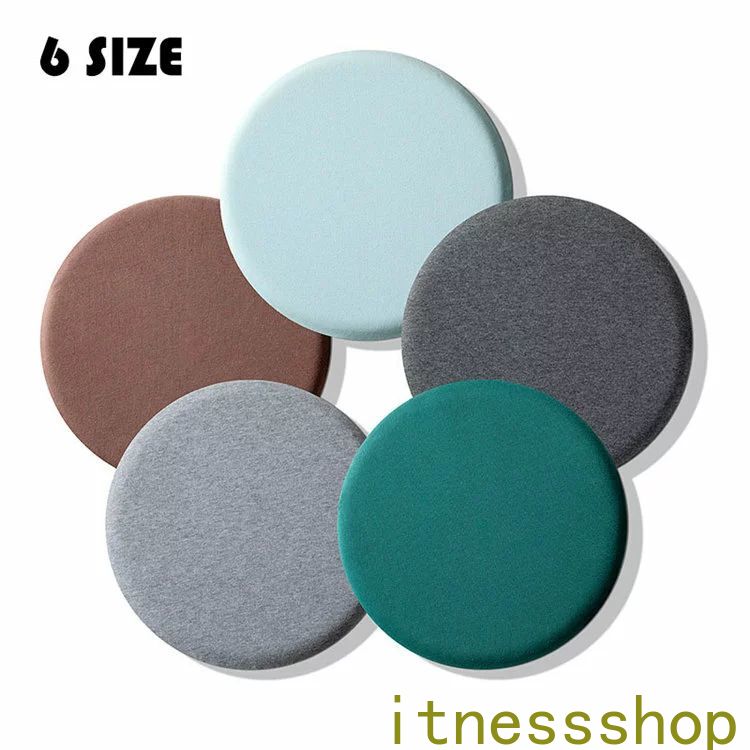 【本日限定激安格】ギフト 直径30cm チェアパッド 綿 低反発マットメリヤス 円形 洗えるNatural Posture オールシーズン チェアマット 椅子 チェアパット 椅子用クッション チェア