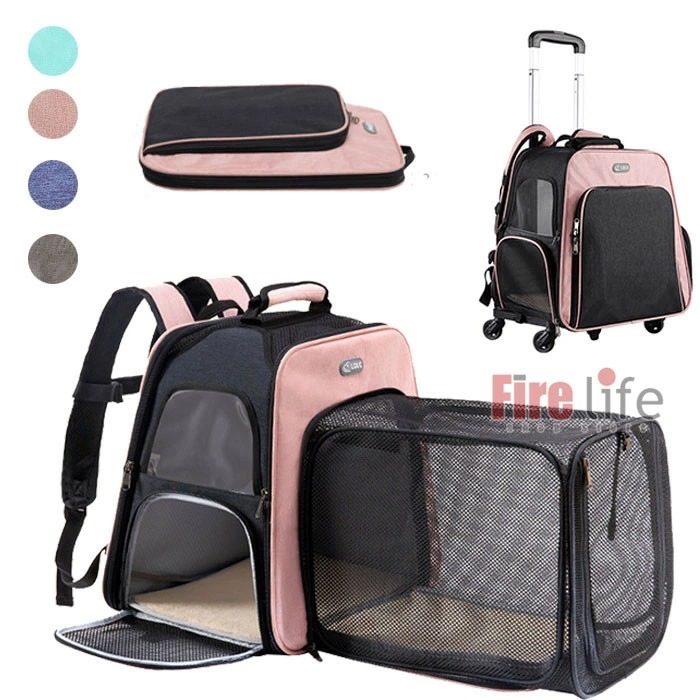 キャリーバッグ リュック ペット用 猫 犬 散歩 メシュ 通気性 動物病院やお出掛け 布製 しっかり素材 折りたたみ可能 空間広げる 軽い