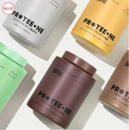 (1+1) PROTEEONE プロテインシェイク ダイエット 5種類の味 490g (+ 490g)