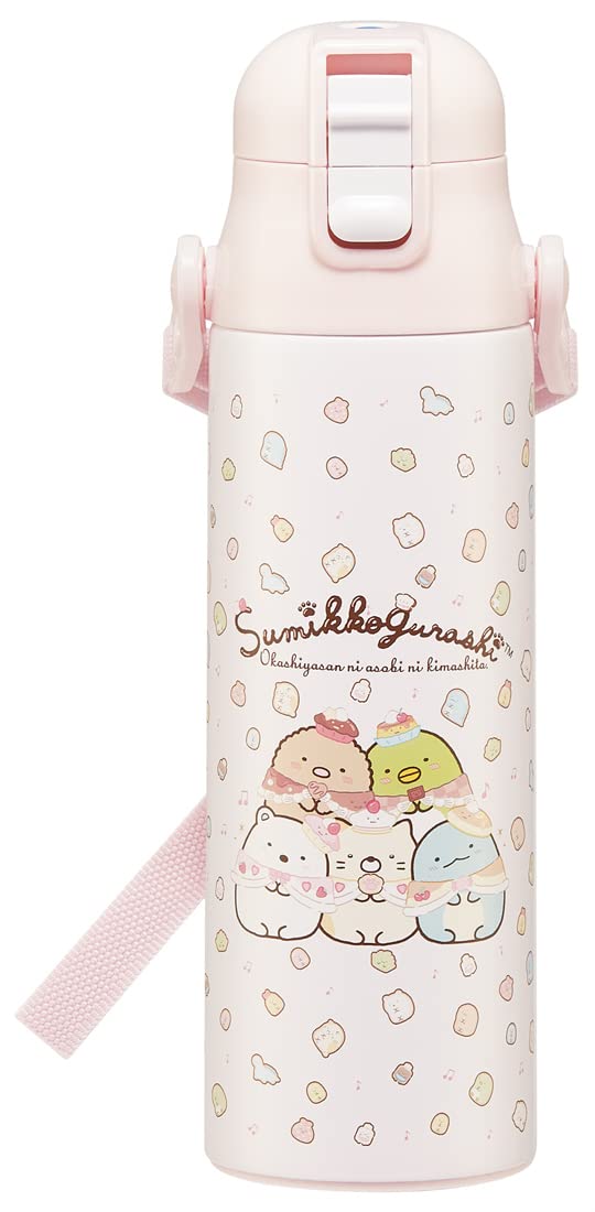 スケーター(Skater) 子供用 ステンレス 水筒 直飲み 580ml すみっコぐらし おかし屋さん 子供に優しい軽量タイプ 女の子 保冷専用 waterbottle スポーツボトル かわいい キッ