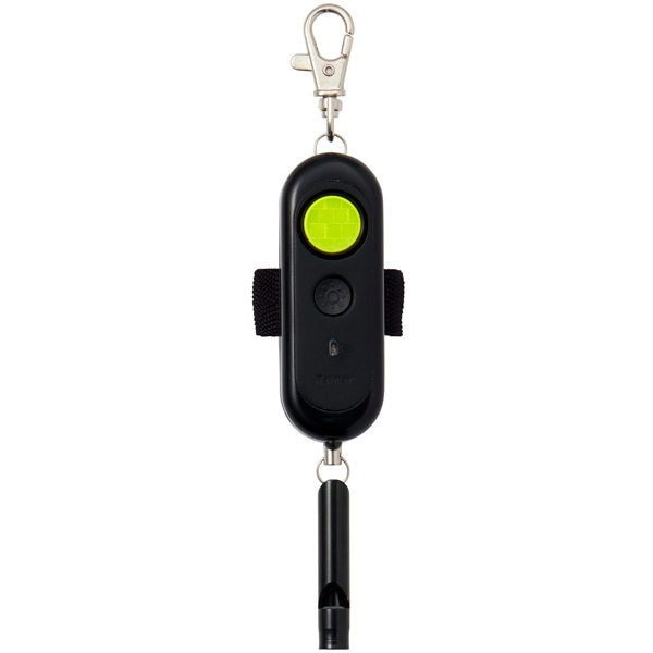 （まとめ買い）電池切れお知らせ防犯ブザー ブラック EBB172B [x5]