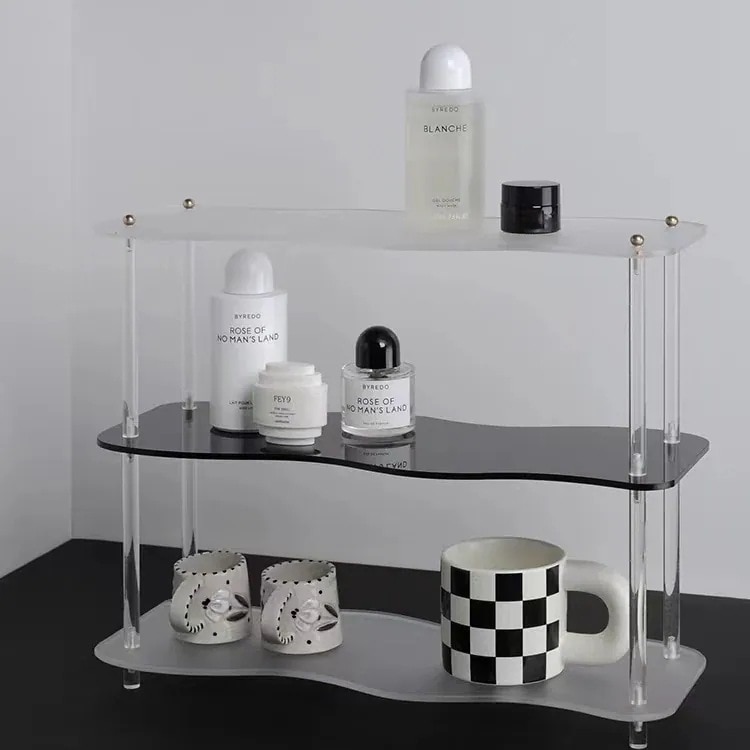 アクリル デスクトップラック 透明多層収納ラック カップディスプレイ 棚 韓国インテリア雑貨 7,298円
