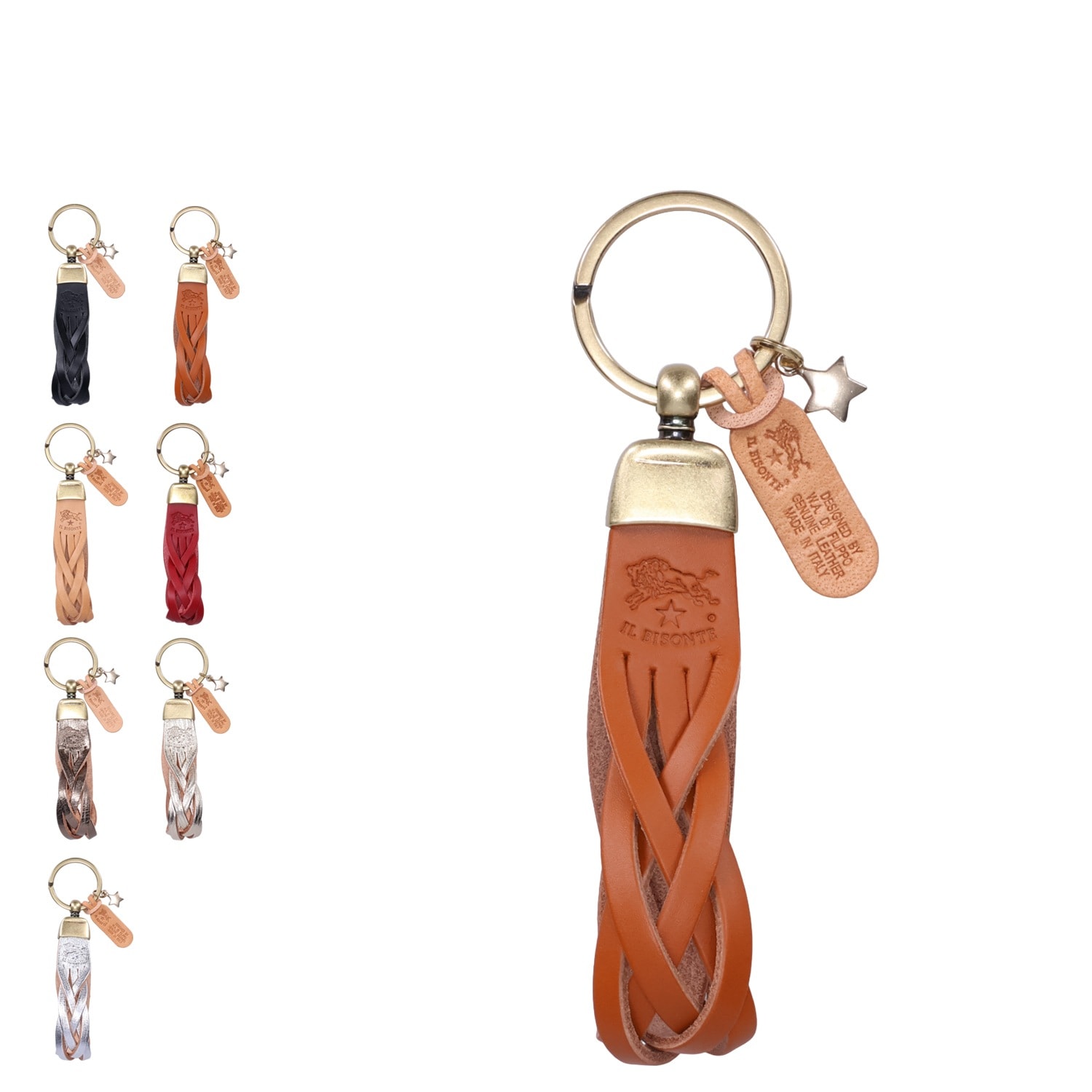 キーホルダー キーリング チャーム メンズ 本革 SKH040