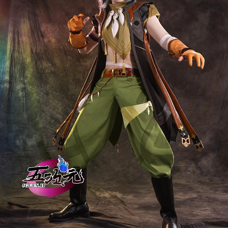 [超人気]三分妄想　原神　コスプレ　レザー　衣装　ウィッグ　靴　追加可