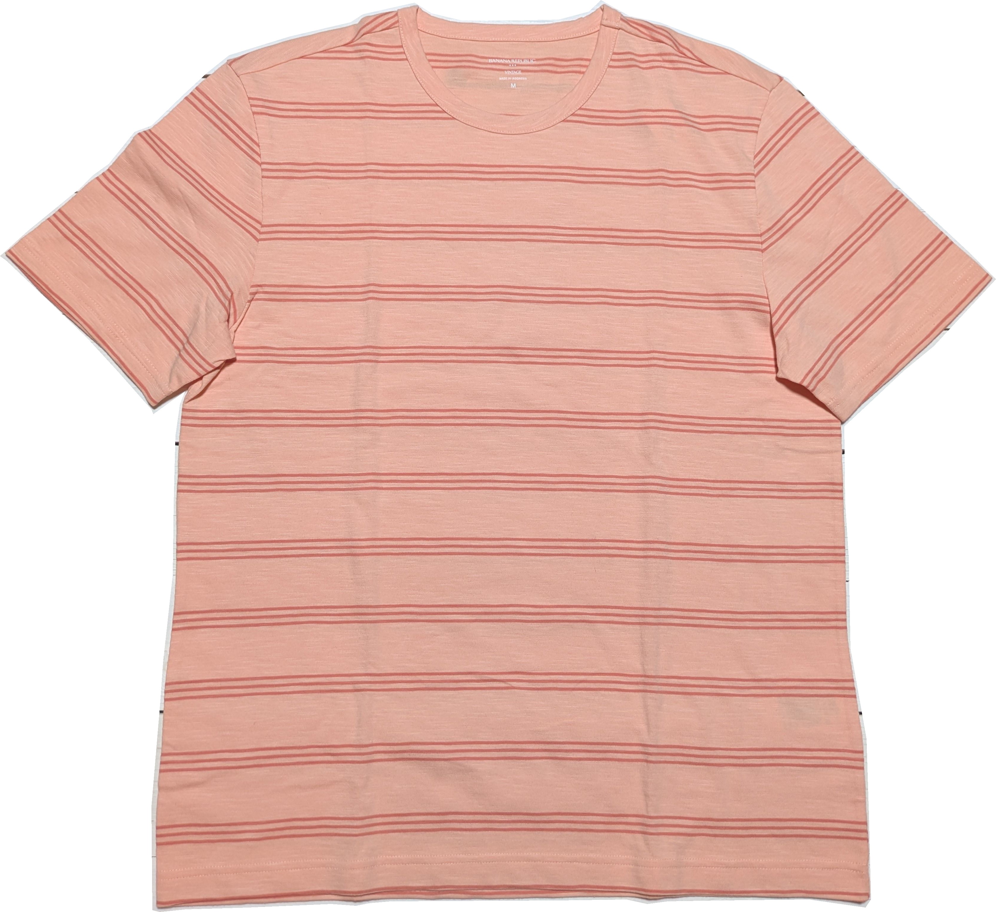 半袖 ボーダー Tシャツ ピンク メンズ BANANA REPUBLIC 085