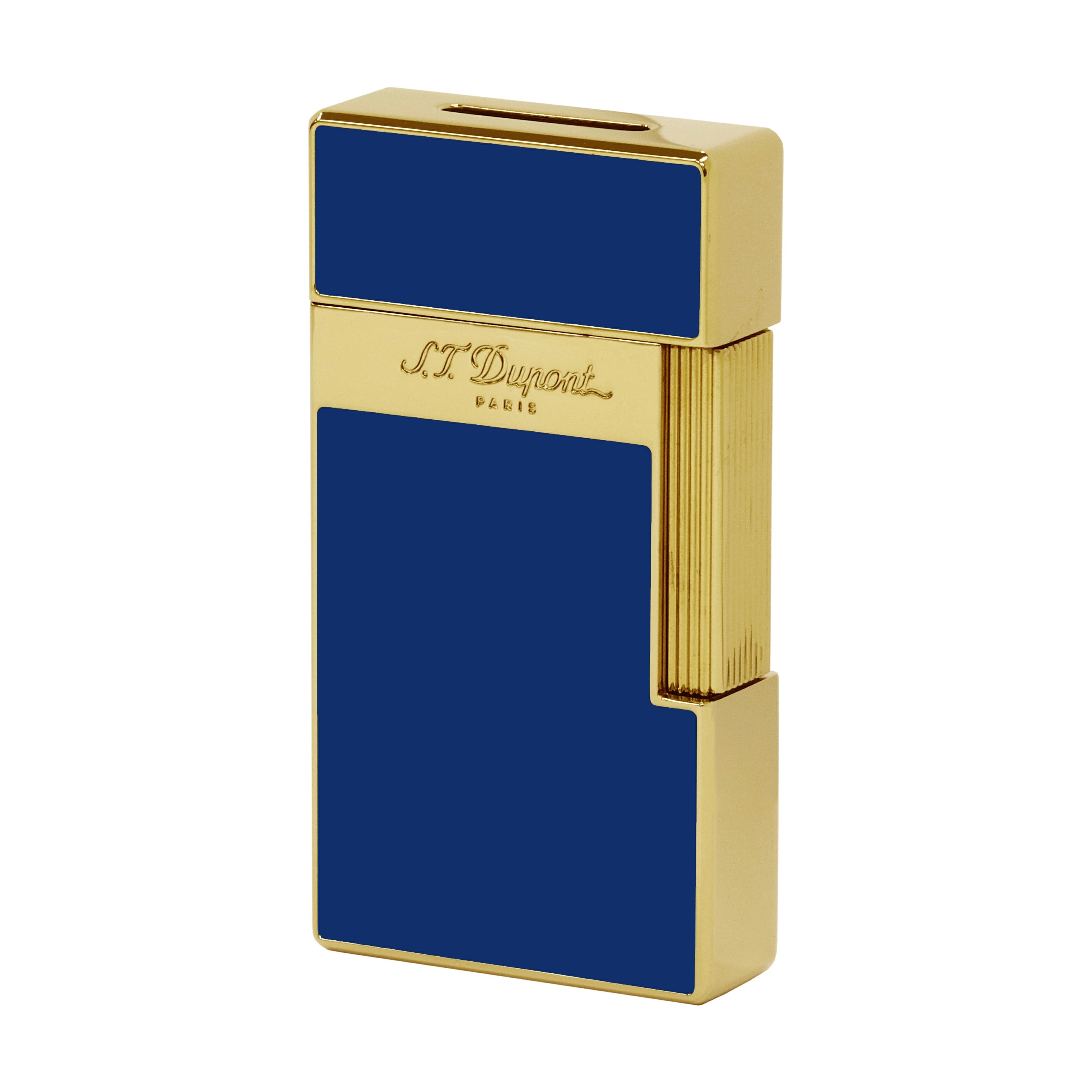 S.T.Dupont 25005 BIGGY エス・テー・デュポン ターボライター ビッギー トーチフレーム ブルーラッカー×ゴールデン /取寄品