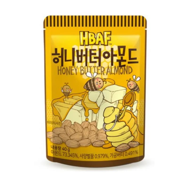 ハニーバターアーモンド 40g 18袋 ナッツおやつ 韓国土産