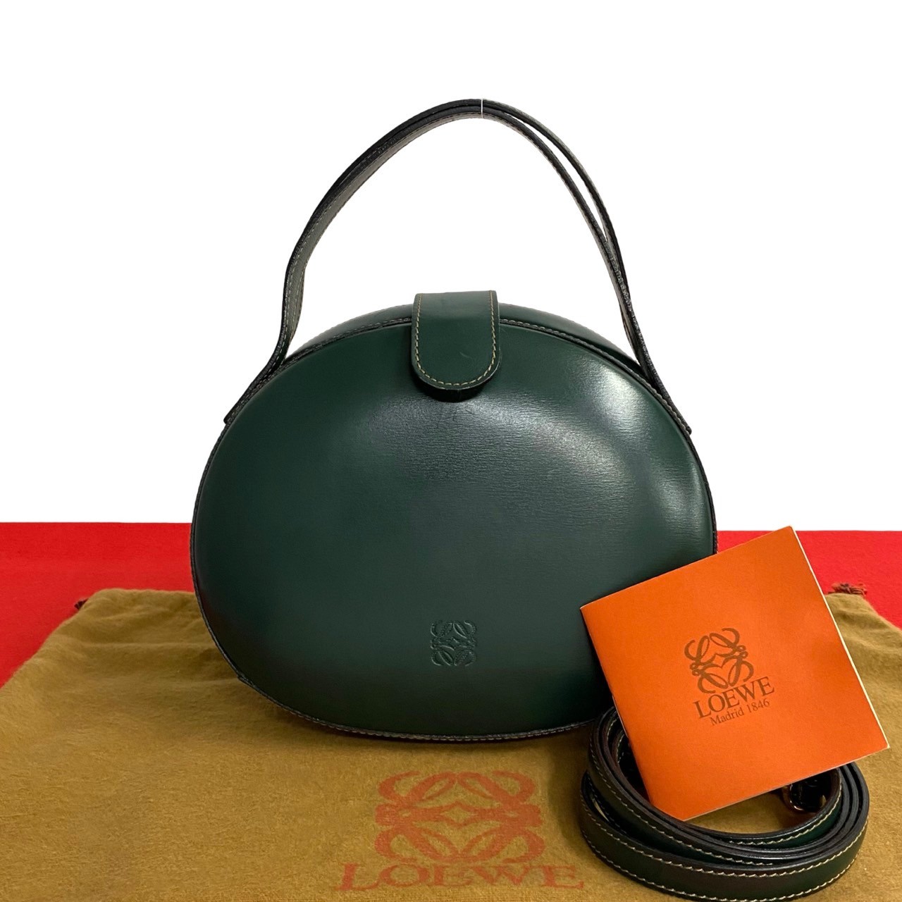 ヴィンテージ アナグラム ロゴショルダーバッグ レザー グリーン 20283