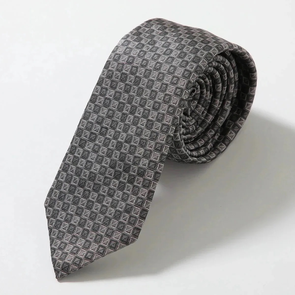 Dior ディオール ネクタイ 49C1047B0983 メンズ シルク ジャガード ロゴ 刺繍 886/Gris