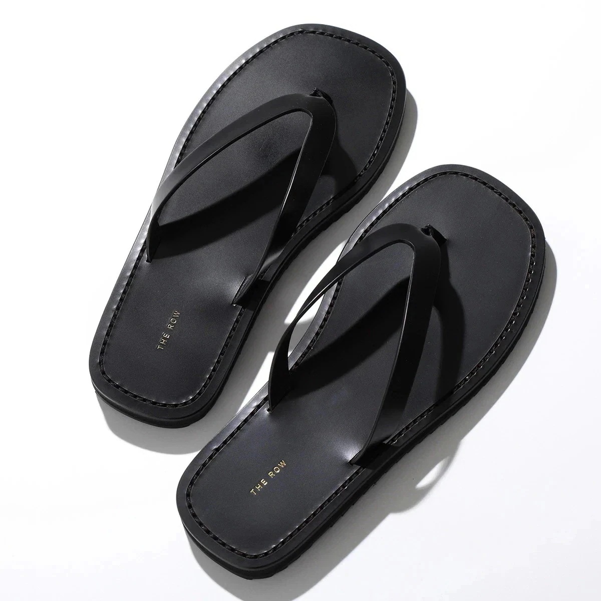 THE ROW ザ・ロウ サンダル CITY FLIP FLOP シティ フリップフロップ F1388 L60 レディース レザー ビーチサンダル スクエアトゥ 61,525円