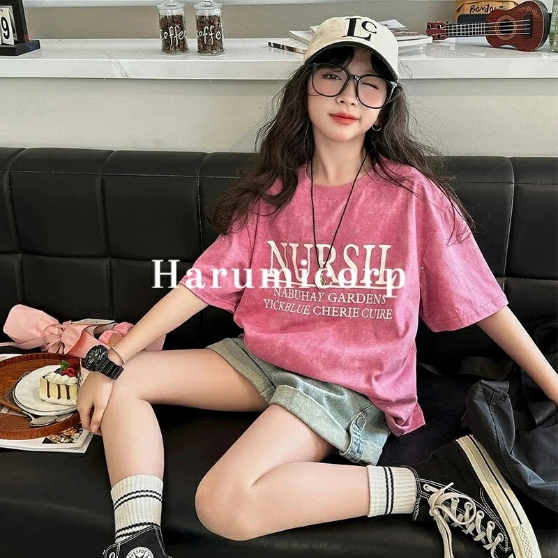 子供服 女の子 夏服 韓国子供服 セットアップ 上下セット 160センチ トップス 半袖 tシャツ ボトムス ズボン デニムパンツ ハーフパンツ ベビー服 ジュニア おしゃれ 可愛い 新品 新作 17