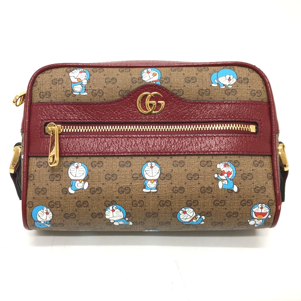 ショルダーバッグ 647784 ドラえもん x GUCCI GGスプリーム カバン GGスプリームキャンバス ブラウン