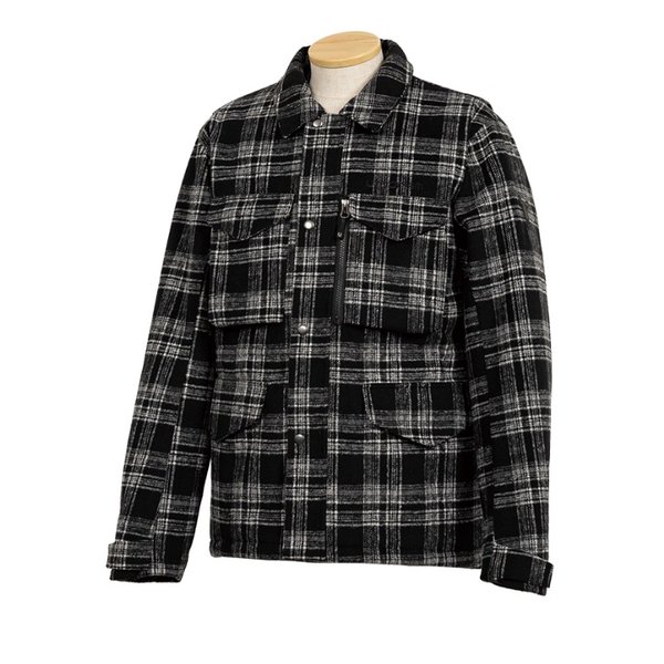 秋冬 UNJ131 アーバンフィールドジャケット メンズ ブラックチェック LLサイズ UNJ131/BLACK CHECK/LL
