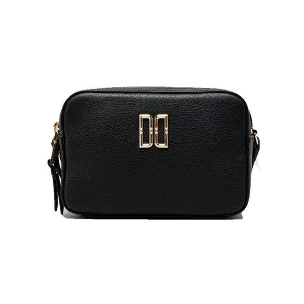 AK水原店 ハンドバッグ ブラック ゴールドロゴ ミニクロスバッグ DCWA6E069