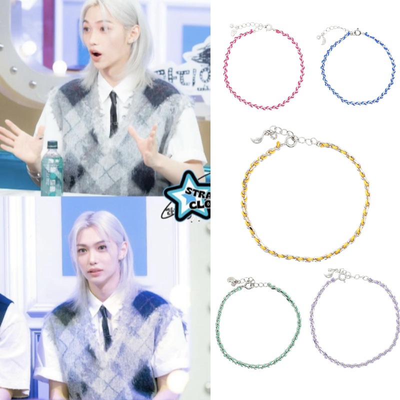 【Straykidsフィリックス着用】Felix着用pendant chainブレスレット
