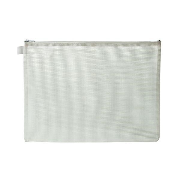 （まとめ）TANOSEE メッシュケース A4タテ260ヨコ345mm 白 1セット（20枚）3セット