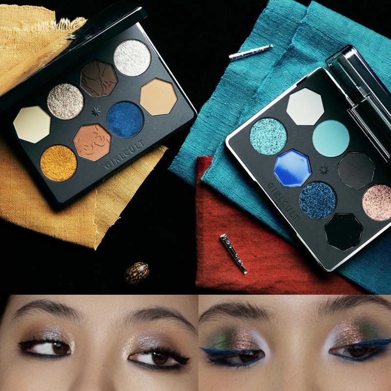 アイシャドウパレット 8色 青色 スモークメイク つや消し パーライト ハイライト フラッシュチップ お祭りメイク アイシャドウパウダー 5,160円