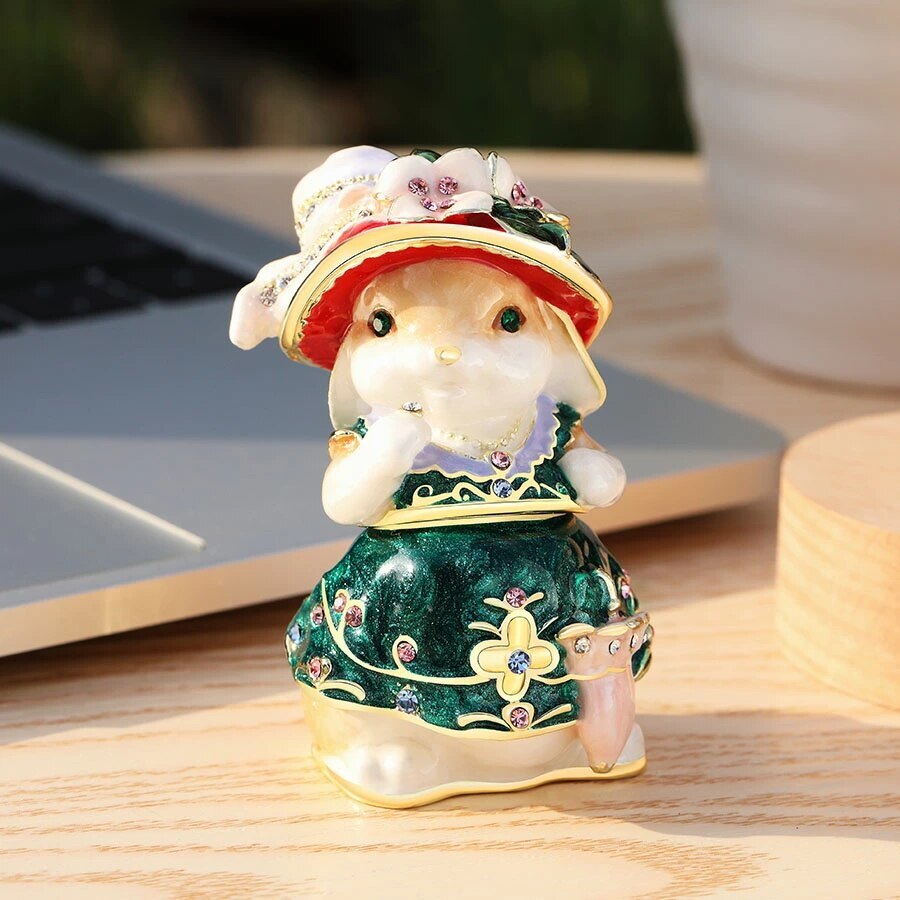 【正規品】 うさぎ婦人 ウサギ 兎 宝石箱 東京銀座PICALS 12-414