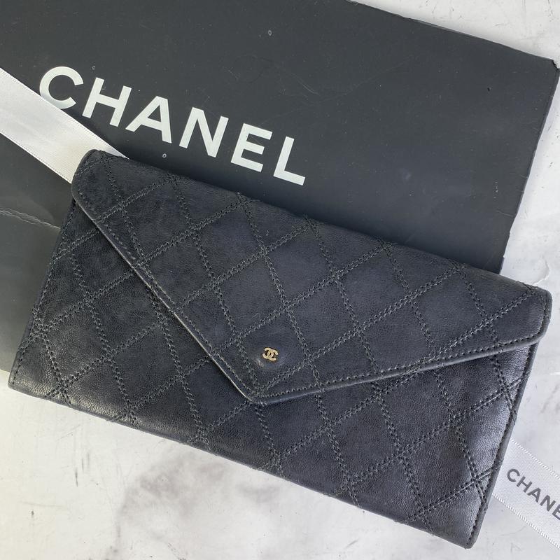 CHANEL シャネル ココマーク ラムスキン 財布 ブラック A-7944