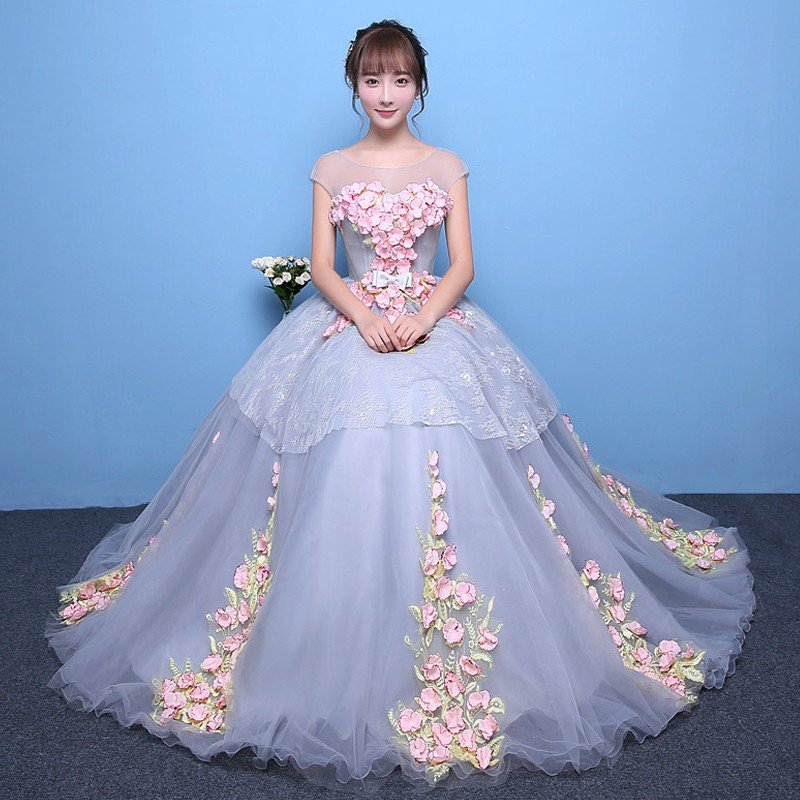 カラードレス ロングドレス 演奏会 安い イブニングドレス 結婚式 パーティードレス 花嫁 プリンセ