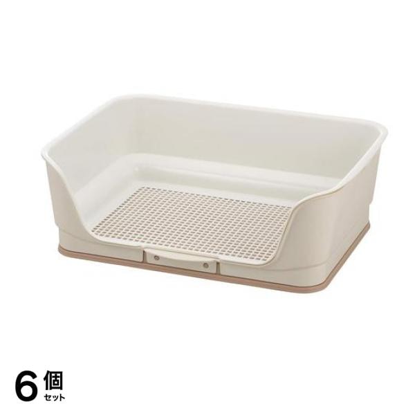 リッチェル 犬用 お掃除簡単ステップ壁付トイレ レギュラー 1組入 (アイボリー) 6個セット