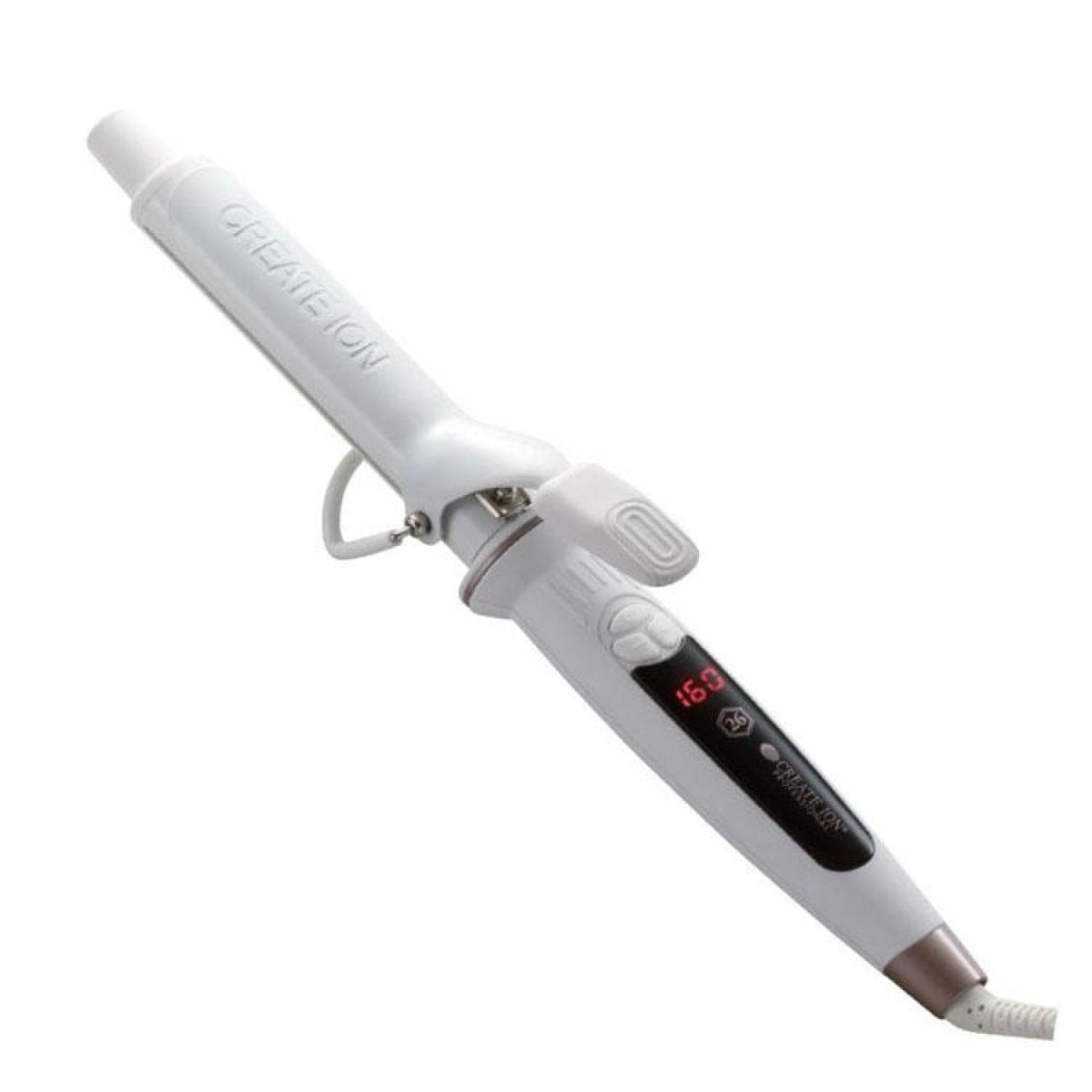 【在庫有・即納】クレイツ エレメアカール 32mm ヘアアイロン SC-G73310W ホワイト カールアイロン 海外兼用 コテ 温度10段階 クレイツイオン