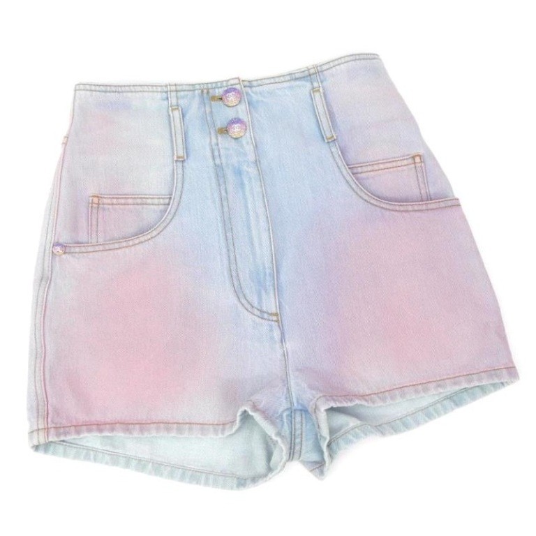 シャネル CHANEL グラデーションデニムショートパンツ 34 ブルー 【中古】(68155) 165,000円