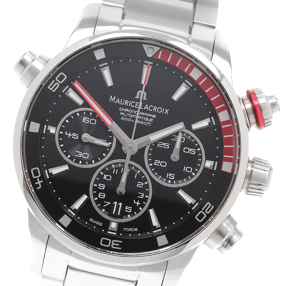 モーリスラクロア MAURICE LACROIX PT6018-SS002-330 ポントスS クロノグラフ 自動巻き メンズ _908904【中古】
