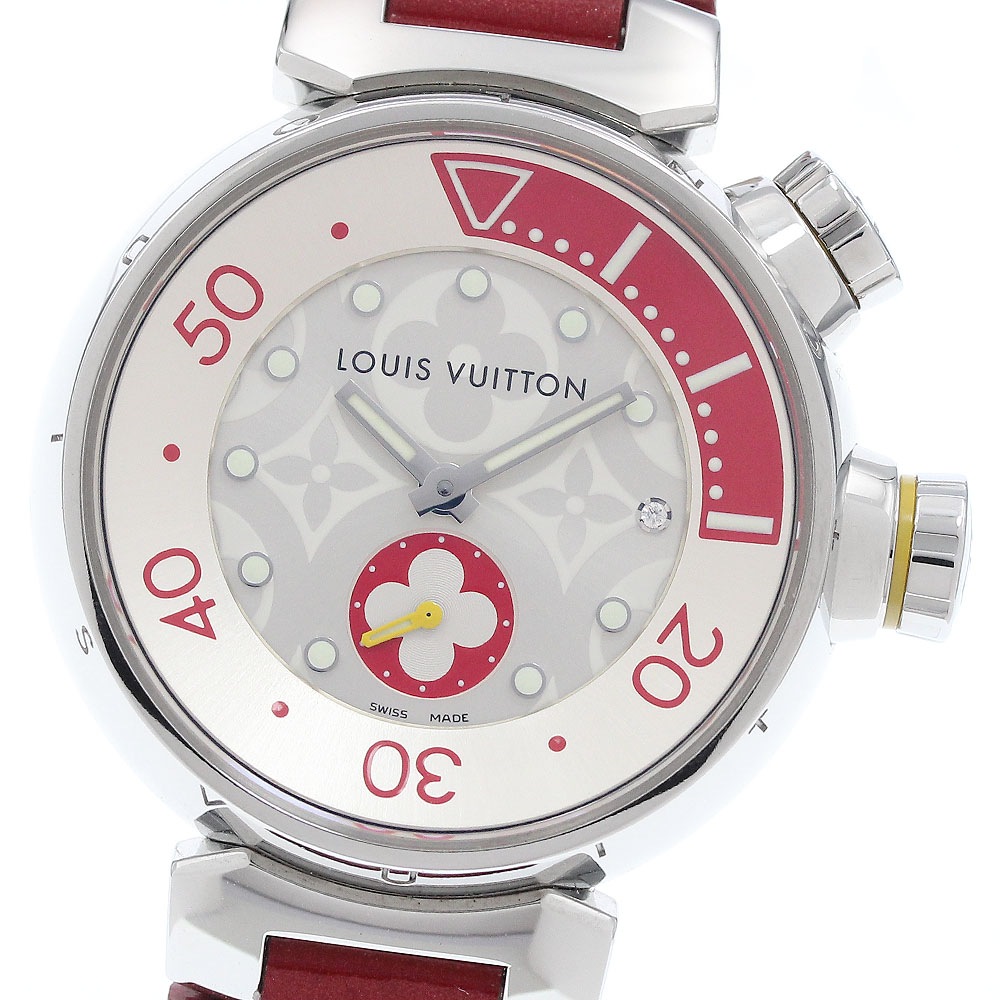 ルイ・ヴィトン LOUIS VUITTON Q131V タンブール ダイビング スモールセコンド クォーツ レディース 良品 _935190【中古】