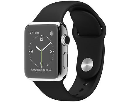 Apple Watch 38mm MJ2Y2J/A [ブラックスポーツバンド] iPhoneと連携する時計型のウェアラブル端末