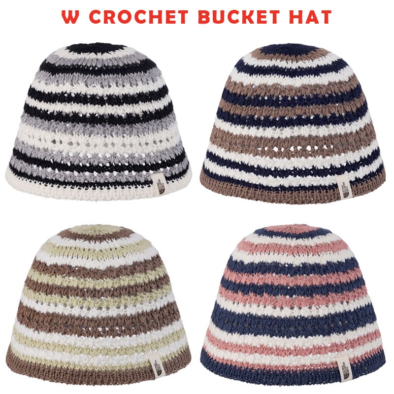 韓国正規品保証 関税負担なし NE3HR03J W CROCHET BUCKET HAT デイリー 基本 着装 男子 女子 人気 韓国 ファッション 男女共用 アウトドア