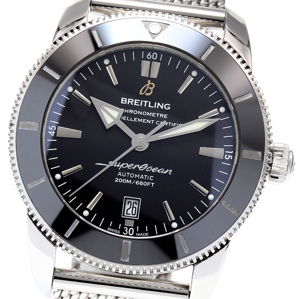 ブライトリング BREITLING AB2020 スーパーオーシャン ヘリテージII 46 デイト 自動巻き メンズ 良品 _826826【中古】