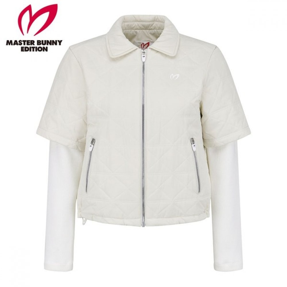 (マスターバニー) レディーススリーブレイヤードキルトジャンパー