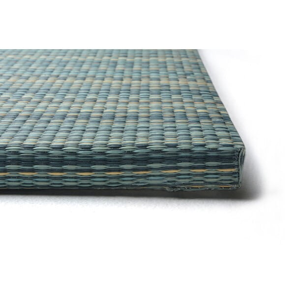 159055095 すき間のできにくい置き畳 倉敷II 同色12枚組 82×82×2.5 ブルー メーカー直送