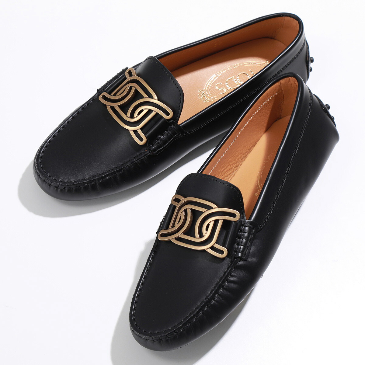 TODS トッズ ドライビングシューズ GOMMINI CATEN ゴンミーニ ケイト XXW00G0GQ40QGW レディース パンプス チェーン レザーシューズ 靴 B999/NERO